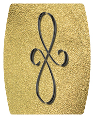 DAREC 601 BK SH GD Black Scroll Shimmer Gold Background